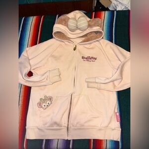 Tokyo DisneySea ShellieMay Teddy Lined Pink Zip Hoodie Japan Disney